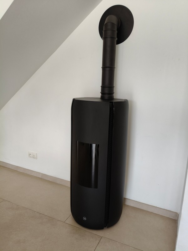 Poêle à granulés JM Modele Matisse Advance extrêmement performant et d'un esthétique magnifique