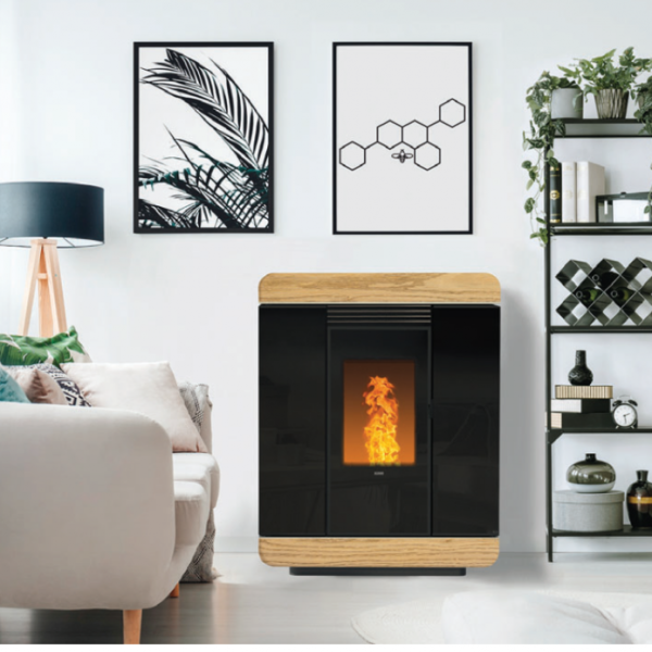 Poële  à granulé Extra plat Diva slim air  de chez klover 