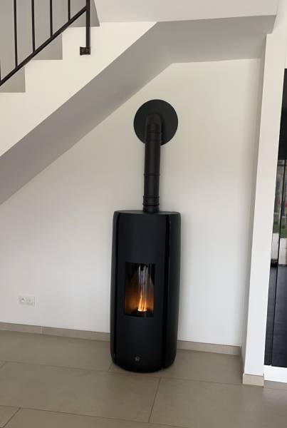 poêle a granules noir pas cher 84